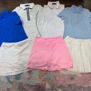 G/Fore Women's Golf Skorts and Polos Size Small Lot